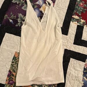 Reformation ribbed tank top